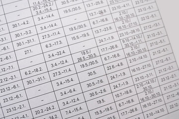 Close-up of calendar fragment, Planning and Scheduling, business terms and deadlines, Office Environment, time management, Work and Productivity