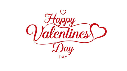 Happy valentine's day greeting with red hearts on black background