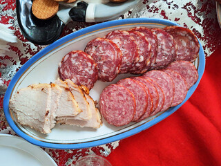 Meat platter with assorted