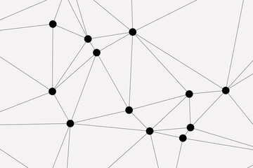 white background with low poly digital lines connection. Abstract white blue digital technology futuristic communication high tech concept background. Technology dots lines connect network background.