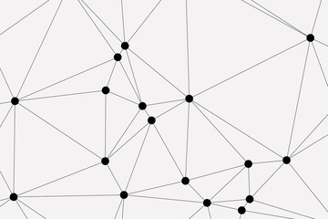 white background with low poly digital lines connection. Abstract white blue digital technology futuristic communication high tech concept background. Technology dots lines connect network background.