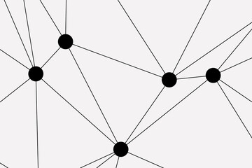 white background with low poly digital lines connection. Abstract white blue digital technology futuristic communication high tech concept background. Technology dots lines connect network background.