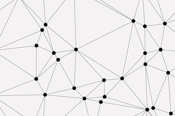 white background with low poly digital lines connection. Abstract white blue digital technology futuristic communication high tech concept background. Technology dots lines connect network background.