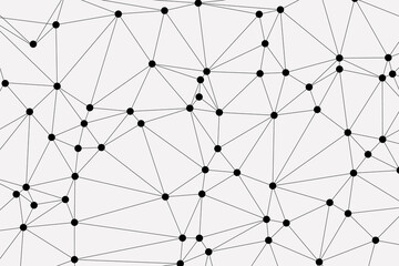 white background with low poly digital lines connection. Abstract white blue digital technology futuristic communication high tech concept background. Technology dots lines connect network background.