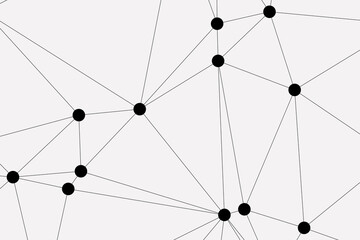 white background with low poly digital lines connection. Abstract white blue digital technology futuristic communication high tech concept background. Technology dots lines connect network background.