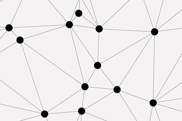 white background with low poly digital lines connection. Abstract white blue digital technology futuristic communication high tech concept background. Technology dots lines connect network background.