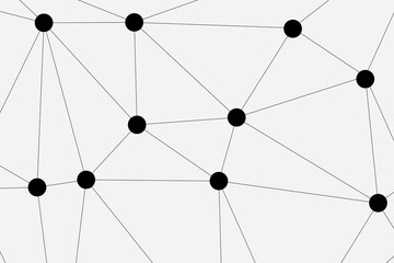 white background with low poly digital lines connection. Abstract white blue digital technology futuristic communication high tech concept background. Technology dots lines connect network background.