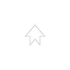  Up Arrow outline Icon for User Interface