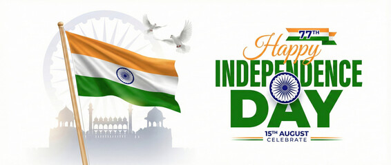 Happy 77th Indian Independence Day Celebration on August 15th