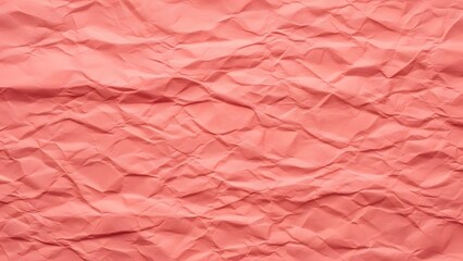 Fototapeta premium Crinkled pink paper background