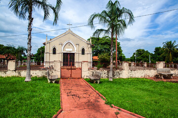 Historic chapel in Bairro do Pati, a rural community in Sertaozinho,  founded by Italian immigrants. A symbol of faith, local history, and cultural heritage in the Brazilian countryside.