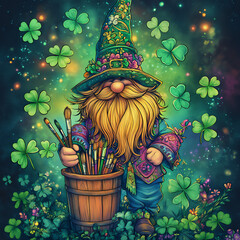 leprechaun drawing st patrick's day