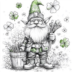 Leprechaun painting for St. Patrick's Day