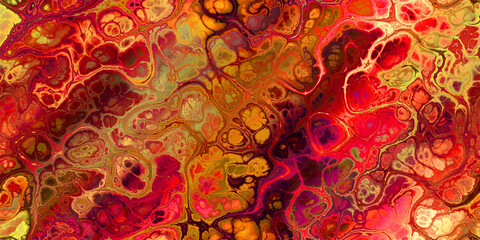 fiery red and orange flowing marbled background