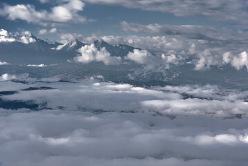 snow covered mountains