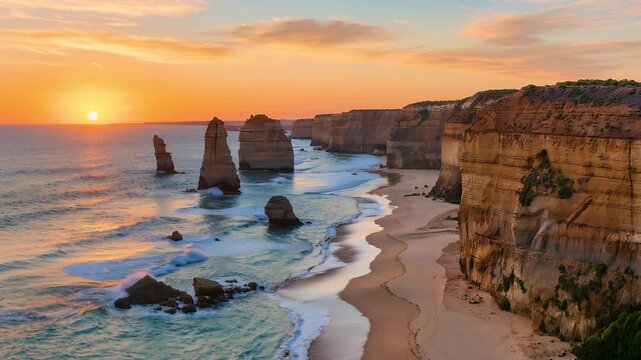 Sunset at the Twelve Apostles