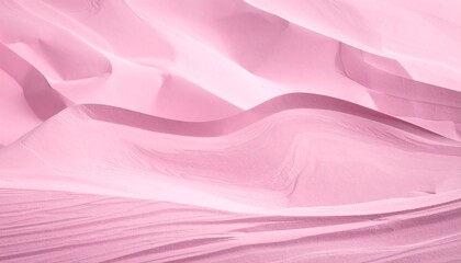 Soft Pink Sand Dunes with Gentle Curves and Shadows