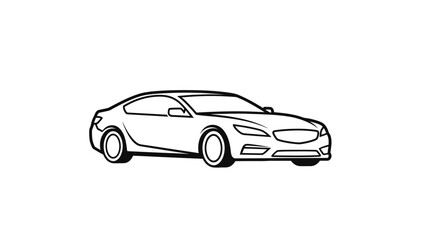 Obraz premium Premium Clean Sedan Automotive Logo