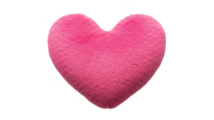 Soft pink heart pillow