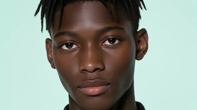 The transformation of a boy into a mature man using zoom. The images smoothly transform and evolve, conveying the essence of growth and change, the transformation of age.