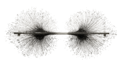 False eyelashes showing a luxurious beauty accessory for makeup and cosmetic applications, isolated with a transparent background