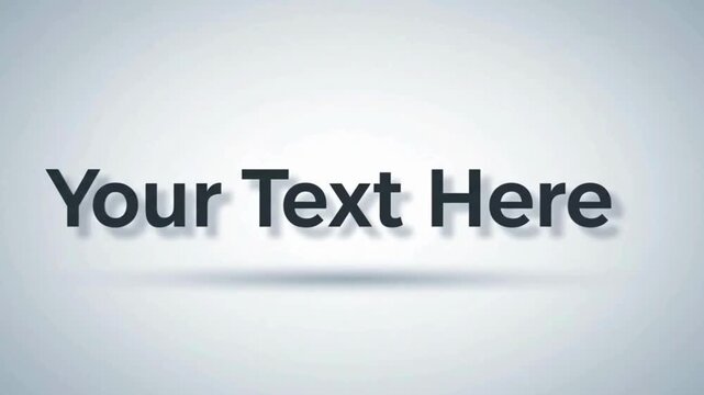 Simple template with your text here on a gray background for presentations and documents