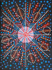 Mandala with dots. Decorative elements. Vector illustration. It is super brilliant vector illustration