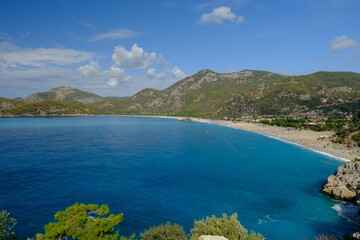 Obraz premium Aerial view of Fethiye in Turkey on sunny day