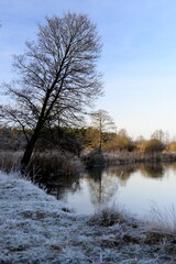 Winter landscapes on the Pisa River