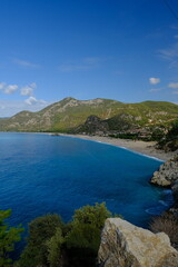 Aerial view of Fethiye in Turkey on sunny day