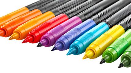Set of Vibrant Multi-Colored Felt Tip Markers in Black Case

