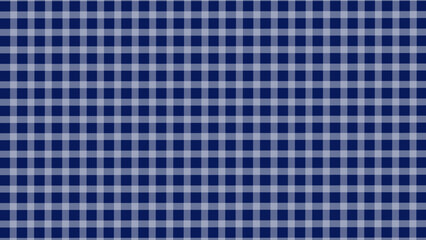 Blue and white plaid fabric texture background. Seamless pattern checkered wallpaper.