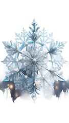 snowflake on a white background