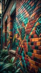 graffiti on the wall of a building