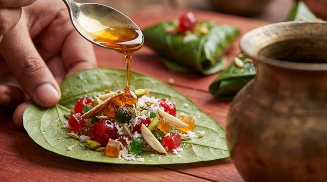 a traditional Indian paan 
