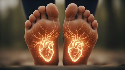Foot Reflexology and Heart Health - Cardiovascular Pressure Points Visualization