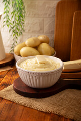 Mashed Potatoes. A classic side dish made with mashed boiled potatoes, often used to accompany various dishes; an easy and practical recipe that is very popular.