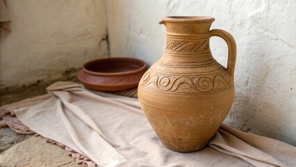 old clay jug