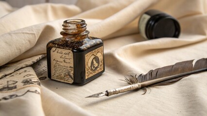 old book and quill