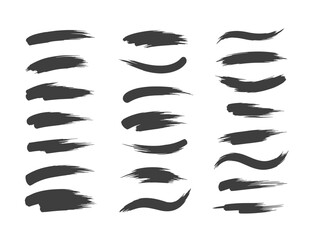 Collection of brush stroke variations Vector
