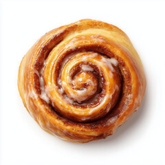 Fototapeta premium Sweet pastries isolated on white background. Delicious baked desserts for menu, bakery, and advertising design