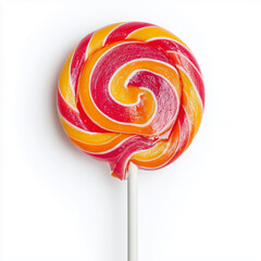 Assorted sweets and candies isolated on white background. Studio photo for design and advertising