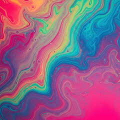 Intensely saturated fluid art display featuring stunning colorful pigments blending and swirling together in an abstract, vibrant liquid environment, contemporary, modern, pattern