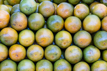 Orange for sale at a street market in Sao Paulo, Brazil.