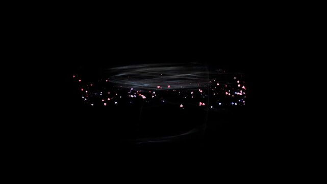wind energy spin effect on black background