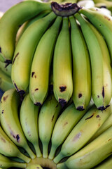 Bunch of bananas for sale at a street market in Sao Paulo, Brazil.