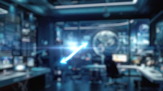 A representation of collaboration between human and robot, showcasing an infinity loop symbol surrounded by various business and technology icons indicative of innovation and progress. Auvana