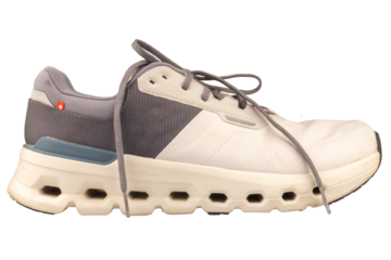 White sneakers isolated on white background.