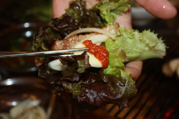 Korean BBQ Grilled Pork Belly