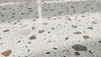 Close-up of Terrazzo Flooring Surface.